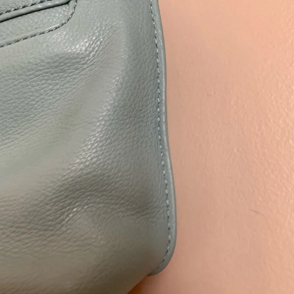 Hobo Teal Pier Leather Purse Small Crossbody Lightweight Bag Adjustable Strap - Picture 9 of 14